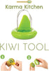 Kiwi Slicer Peeler Pitter Scooper, Mango and Kimi Corer, Fast Peel Any Fruit or Soft Vegetable with Ease, Green