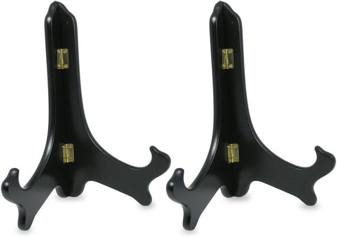 BANBERRY DESIGNS Black Wooden Easels, Premium Quality Folding Display Stand, 9" H, Set of 2