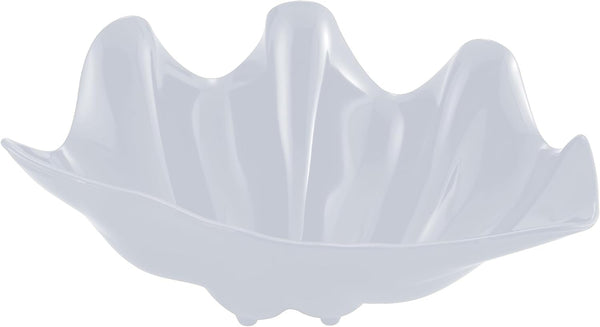 Winco PSBW-5W Shell Bowls, Medium, 5-Quart, Pearl White