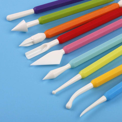 13PCS Fondant Tool Set Cake Decorating Hand Tools, Double Head Metal Ball, Gum Paste Modeling Tools