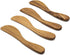FAAY 7.5" Butter Spreaders, Eco-Friendly Teak Wood Condiment Knife Set of 4, Handy Peanut Jelly Spreaders