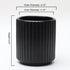 Small Utensil Holder for Kitchen Counter (H5.51” x W4.92”), Ceramic Countertop Utensil Holder for Kitchen, Utensils Crock for Countertop Includes Silicone Drying Mat, Utensils NOT Included, Black