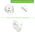 Rollerhouses Roller Shade Brackets, Mechanism Clutch + Skyline Mounting Brackets + End Plug for 1 1/4" Tube