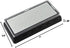YCAMMIN Double-sided Diamond Sharpening Stone, Knife Sharpener with Honeycomb Surface Plate, Non-slip Base (600/1200