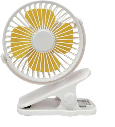 Mini Clip on Fan Battery Operated, 2500mAh 4 Inches Portable Fan for Outdoors, Baby Stroller, Car Seat