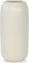 RIKBVOM Ceramic Vase for Flowers Modern Small Ribbed Textured Flower Vase for Home