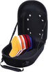 Hat Travel Case for Baseball Caps, Organizer Box for 6 Caps, Travel Hat Display Carrier Bag - Black