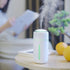 Small Cool Mist Humidifier for Bedroom, Portable Travel Humidifier for Car, with 7 Colors LED Light, Battery Powered