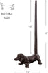 12'' Counter Dog Paper Towel Holder Cast Iron Paper Towel Holder Funny Toilet Paper Holder for The Floor or in The