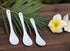 White Porcelain Spoons Coffee, Tea, Yogurt and Ice-cream, Cutlery Fitting Ceramic Spoons 5 Inch Set of 10