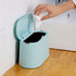 Mini Trash Can with Lid, Removable Small Garbage Can, Tiny Plastic Trash Bin for Bathroom, Office, Kitchen, and Desk