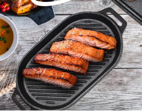 Pizza Cast Iron Grill Pan, Suitable for Most Pizza Ovens, Griddle and Grills