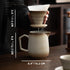 Pour Over Coffee Maker, Ceramic with 100 pcs V60 Paper Filter, 20oz/600ml Dripper in Retro Gold