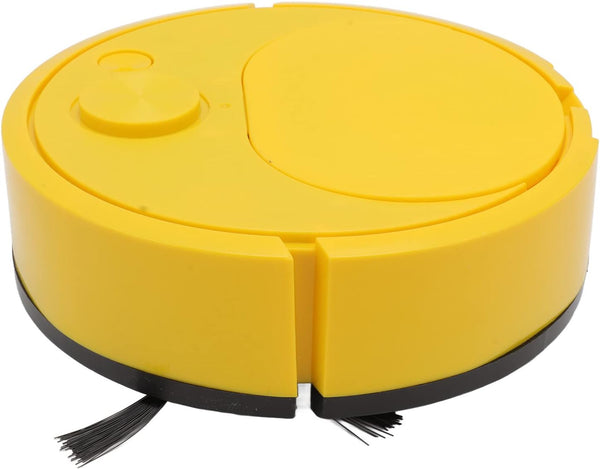 Pwshymi Mini Smart Sweeping Robot Vacuum Cleaner for Wooden Flooring Tile Carpet (Yellow)