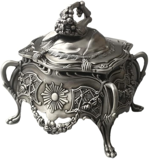 ROSIKING Emboss Alloy Metal Music Box Wind Up Antique Jewelry Musical Boxes Christmas Birthday Valentine's Day Gifts