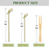 Bamboo Cocktail Forks, 500 Pcs Mini Food Picks for Appetizer, Fruit, Cheese, Natural Bamboo Wood