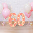 Marquee Numbers Light up LED, Pink Glitter Plastic Numbers Sign, Night Light Decor for Graduation Engagement Wedding
