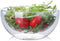 High Temperature Resistant Double Layer Glass Bowl, Borosilicate Heat-Resistant Transparent Fruit Salad Bowl (250ml)