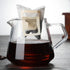 LIFKOME Espresso Machine Glass Coffee Server 650ml Turkish Coffee Pot Small Glass Manual Pour Over Coffee Beaker Tea Steeper Clear Decanter Water Kettle Pitcher for Home Glass Cups