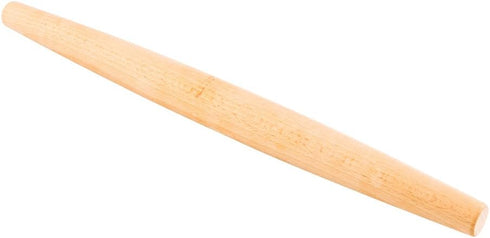 Restaurantware Pastry Tek 15 Inch French Rolling Pin, Solid Professional Grade Natural Beechwood Dough Roller