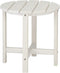 Volowoo Beach Outdoor Side Table with 2 Layer Storage, Plastic Waterproof and UV