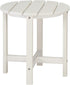 Volowoo Beach Outdoor Side Table with 2 Layer Storage, Plastic Waterproof and UV
