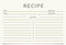 Jot & Mark 50 Count Recipe Cards 4x6 Inches Blank Double Sided, Modern Minimal Design