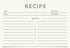 Jot & Mark 50 Count Recipe Cards 4x6 Inches Blank Double Sided, Modern Minimal Design