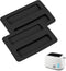 Toaster Cover 2 Slice, 2 Pack Silicone Toaster Covers, Washable Machine Cover for Kitchen Appliances (Black)