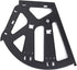 Pissente Black Cold Rolled Steel Shoe Cabinet Hinge, Three Layers Flip Frame Shoe Rack Hardware Accessories