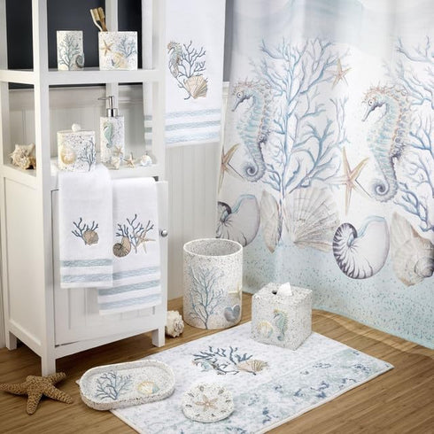 Avanti Linens Soft & Absorbent Hand Towel - Cotton Towel (Coastal Terrazo)