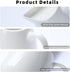 ONTUBE 11 oz Cream White Ceramics Creamer Pitcher