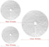 Christmas Tree Plush Skirts, 30 inches White Pure Long Haired Faux Fur Xmas Tree Skirt for Holiday Decorations