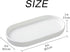 White Round Soap Dispenser Tray, 8'' Ceramic Vanity Tray for Bathroom, Jewelry Ring Dish, Kitchen Sink Organizer
