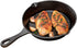 Restaurantware Met Lux 7.75 Inch Cast Iron Skillet - Pre-Seasoned Fry Pan with Handle and Pour Spouts for Cooking