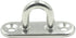 10Pcs M5 Eye Plate - Marine Oval Buckle Fixed Plate, 304 Stainless Steel, 1.8 Inch Length for Rope Pull