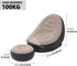 iayokocc Inflatable Lounge Chair for Adults, Folding Portable Lazy Sofa with Foot Stool Lazy Flocking Recliner Chair