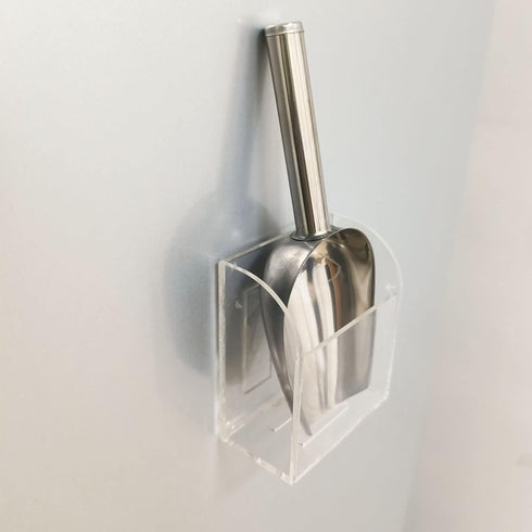 PIAOLGYI Ice Scoop with Holder for Ice Machine, Freezer Scooper Accessory Compatible with Ice Maker