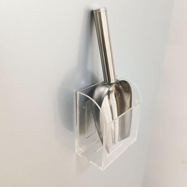 PIAOLGYI Ice Scoop with Holder for Ice Machine, Freezer Scooper Accessory Compatible with Ice Maker
