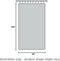 Curtainworks Kendall Color Block Grommet Curtain Panel, 120 inch, White