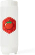 18oz NoDrip FIFO Tomato Sauce Bottle BPA-Free Refillable Squeeze Dispenser with White Twist Cap for Ketchup, Marinara