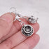 30 Pcs Metal Teapot Tea Cup Charms, Mini Coffee Mug Pendants for DIY Crafts Jewelry - Silver