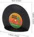 VinBee Bookends for Vinyl Records - Classic CD Shape Decorative Music Theme Bookends for Heavy Books