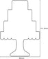 LILIAO Cake Cookie Cutter for Wedding, 3.1 x 4.3 inches, Stainless Steel
