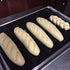 masteymoh 5-Cavity French Bread Baking Pan, Non-Stick, Soft Foldable for Easy Storage, 17.2" x 12.2"