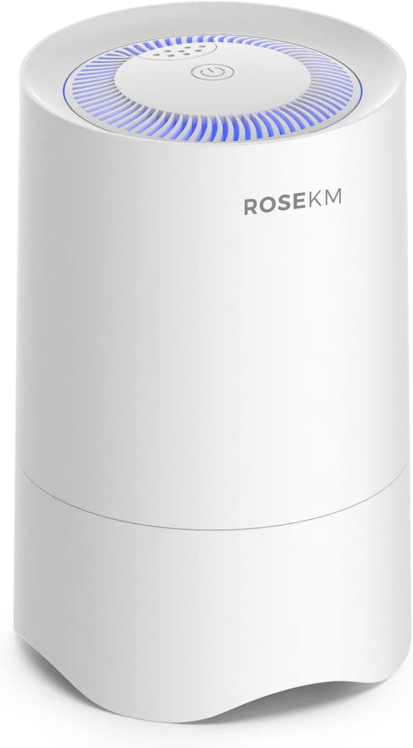 Small Air Purifier for Home Bedroom, Personal Desk Mini Hepa Air Purifier, Fresheners Cleaner for Dorm, Pets, Smoke,