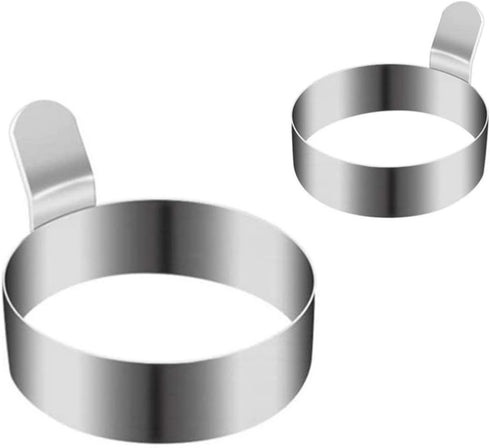 NOVAFUSE Set of 4 Fried Egg Moulds, Stainless Steel Egg Rings, Omelette Mould,