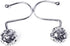 12Pcs Luxury Quality Hollow Ball Shower Curtain Hooks, Rustproof Stainless Steel Rings for Bathroom Rod (Chrome)