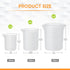 6 100ml/250ml/350ml Aieve Pcs Silicone Chocolate Melting Cups,Reusable Measuring Cups with Scale & Pour Spout, Capacity