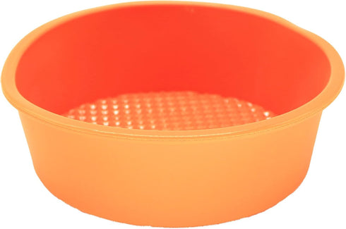 X-Haibei 2pcs Flexible 4.5 inch Mini Round Cake Bread Mold Baking Pan for Sandwiches, Hamburgers Maker